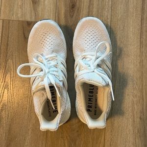 Adidas boost white running shoes. Size 6
